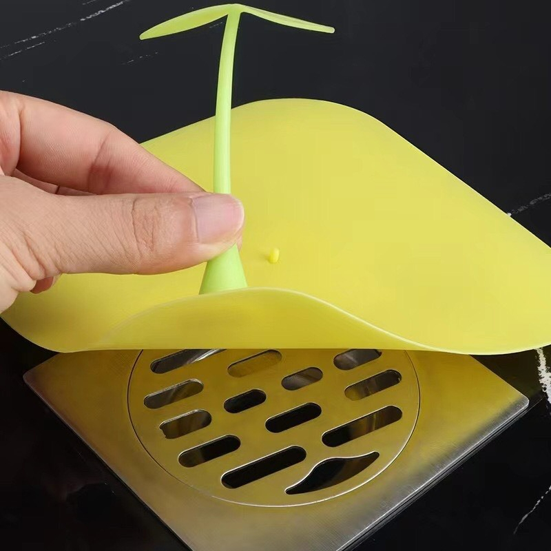 Miếng nắp đậy cống thoát nước silicon hình cây nấm 15x15cm - nắp đậy cống thoát nước chống mùi hôi