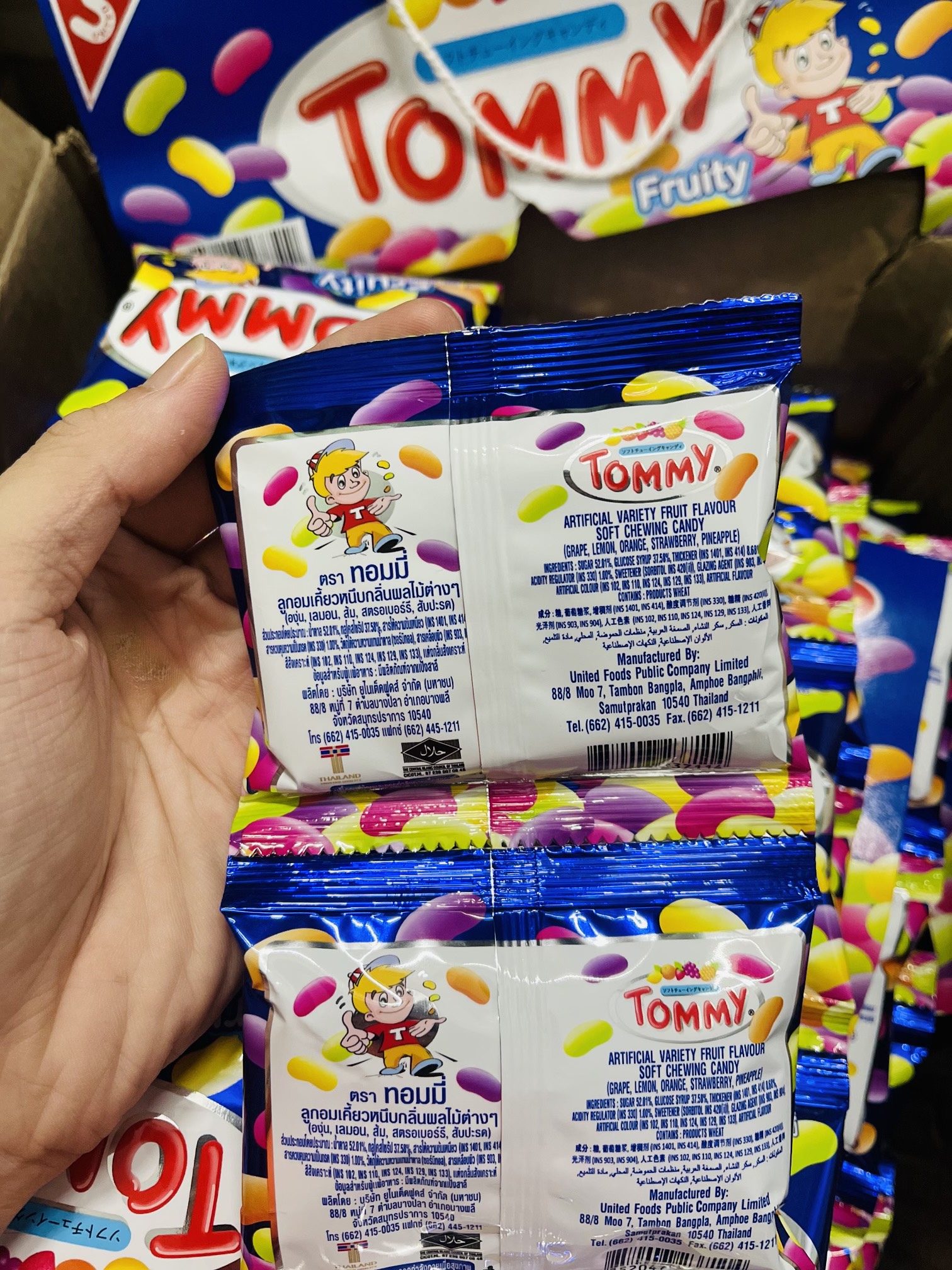 1 Gói kẹo dẻo trái cây tommy thái lan
