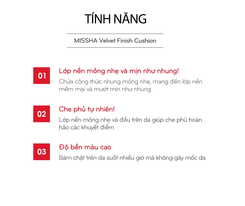 Phấn nước Missha Velvet Finish Cushion
