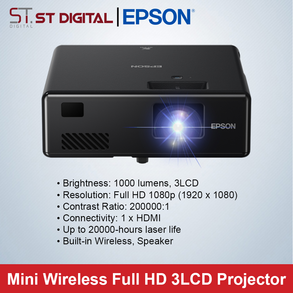 Epson EpiqVision Mini EF 11 Laser Projector 3LCD Portable Full HD 1080p