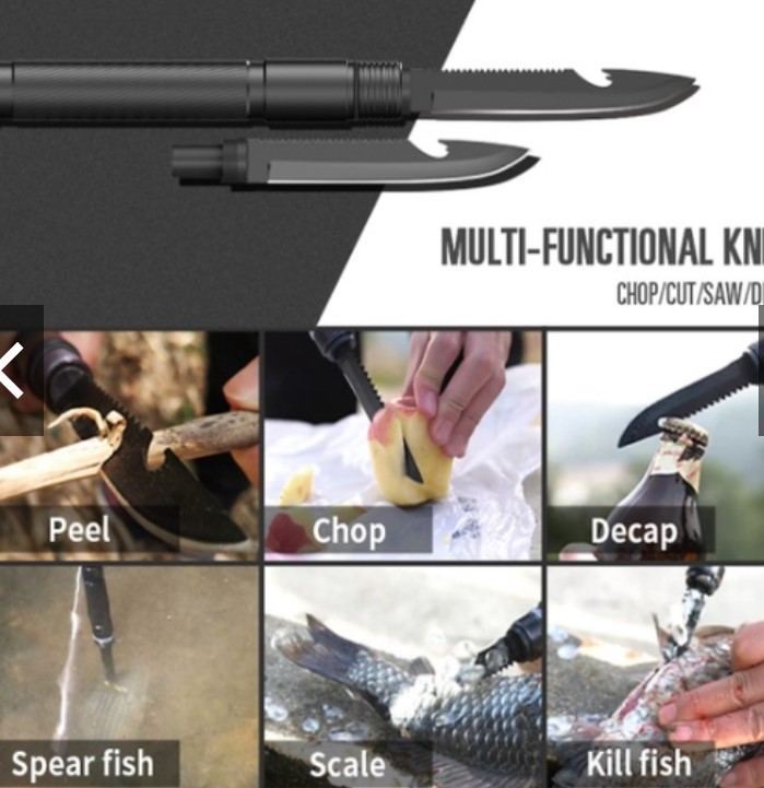 Xẻng công binh đa năng 98cm : xẻng, đánh lửa, cuốc, khui lon, dao, tuavit, cưa...