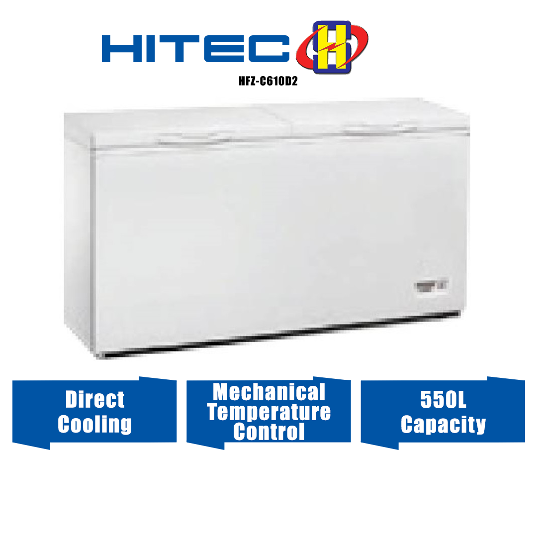 Hitec Chest Freezer (550L) Direct Cooling T Class Double Door Chest