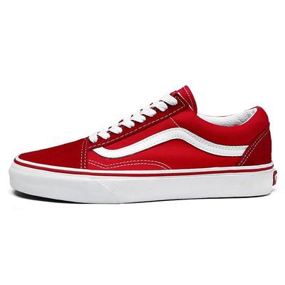 vans red casual shoes