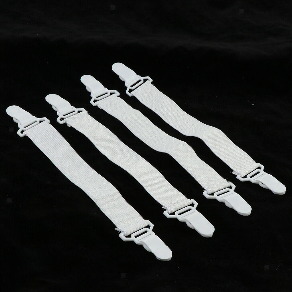 4Pcs Bed Sheet Grippers Nonslip Blanket Mattress Cover Sofa Bed Fasteners Elastic Clip Holders