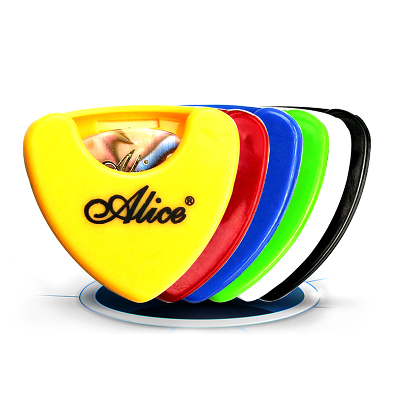 【GG Music】💖【HOT SALE】🎈🎈 Guitar Pick Holder Plastic Plectrum Case Mediator Storage Self Adhesive