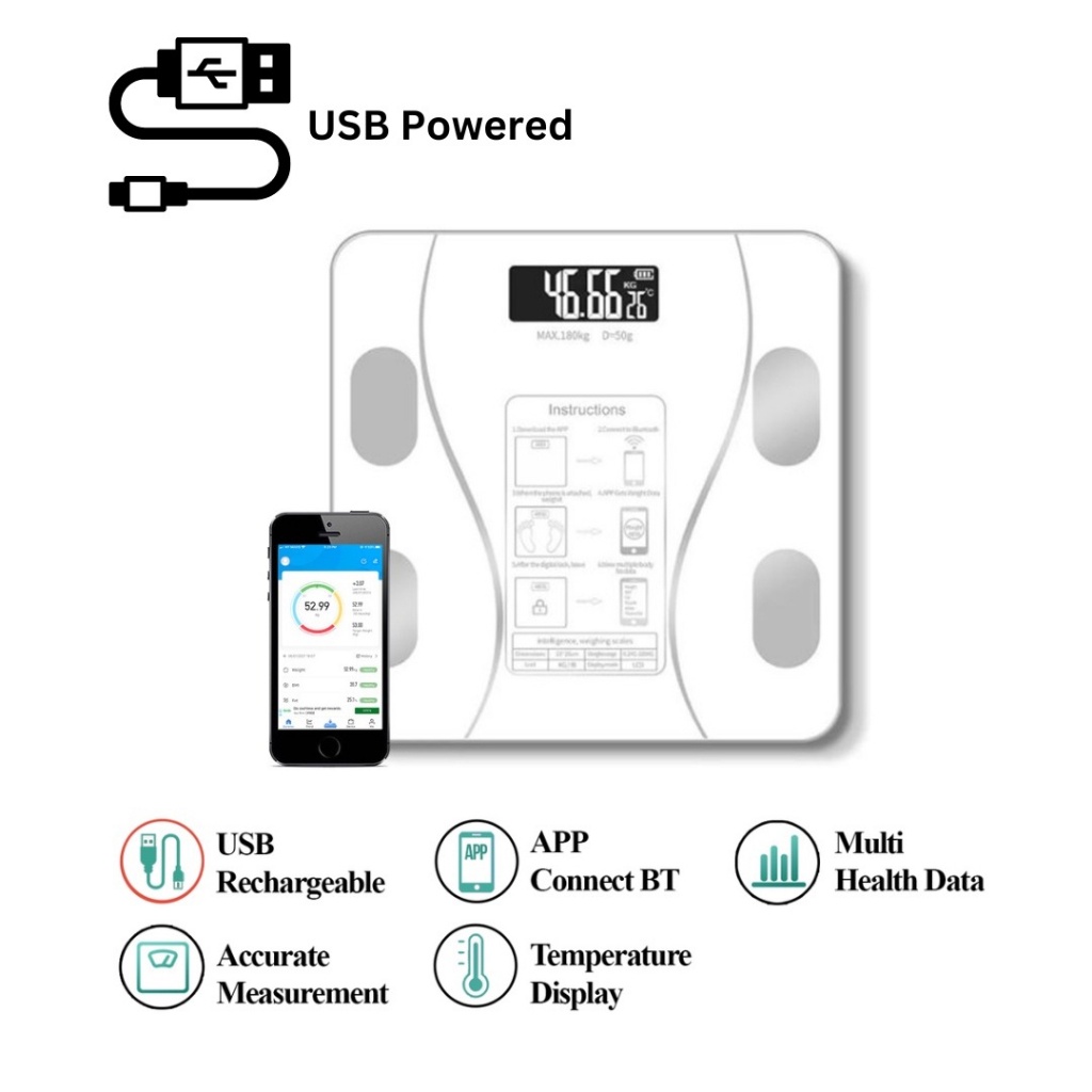 Daily U Smart Digital Weight Scale Penimbang Berat Iscale Se Digital