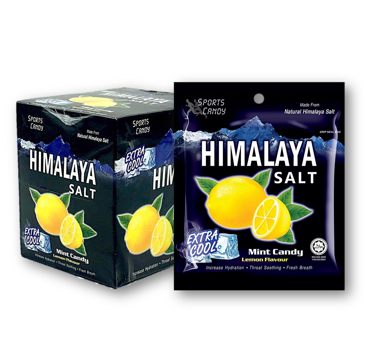 Himalaya Salt Sports Mint Candy Lemon / Vajomba Actiwhoosh Mint ...