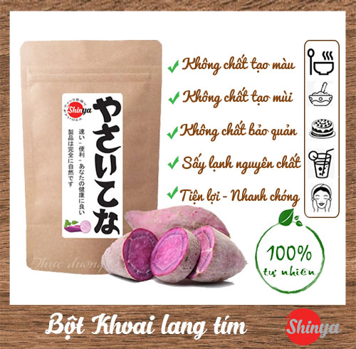 BỘT KHOAI LANG TÍM NGUYÊN CHẤT 100G