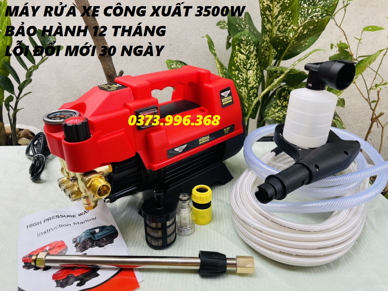 máy rửa xe áp lưc cao   BOSH 3500W