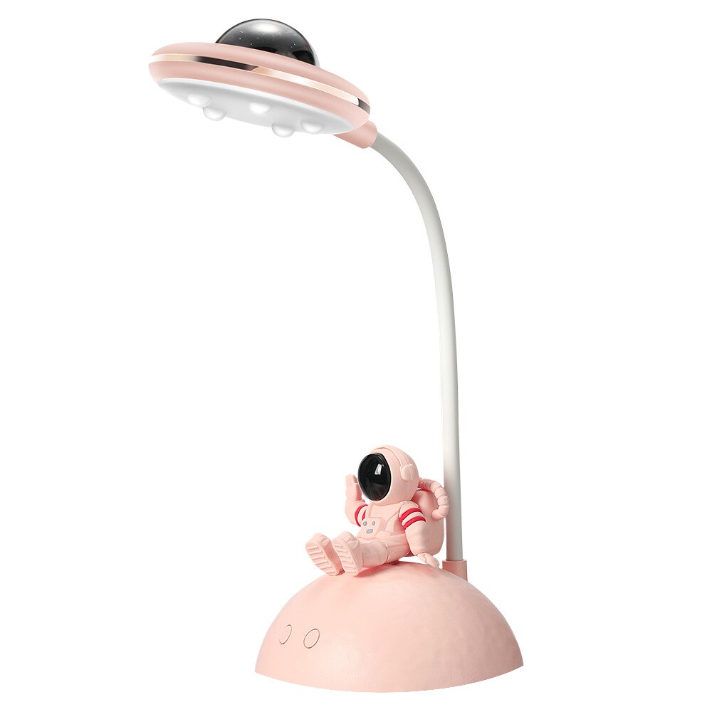 1Pc LDE Eye Protection Desk Lamp Student Bedroom Desk Astronaut Penholder Table Lamp Learning To Read Projectors Table Lamp