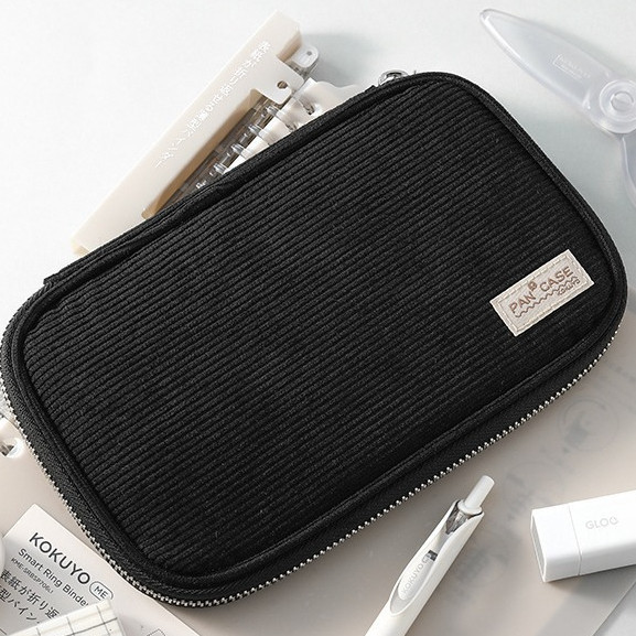 Kokuyo Pencil Bag Black High-grade Standing Stationery Box, Large Capacity  Pencil Case