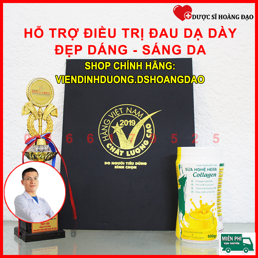 SỮA NGHỆ HERA COLLAGEN 500gr [CHÍNH HÃNG] - KHỎE BAO TỬ - ĐẸP DA