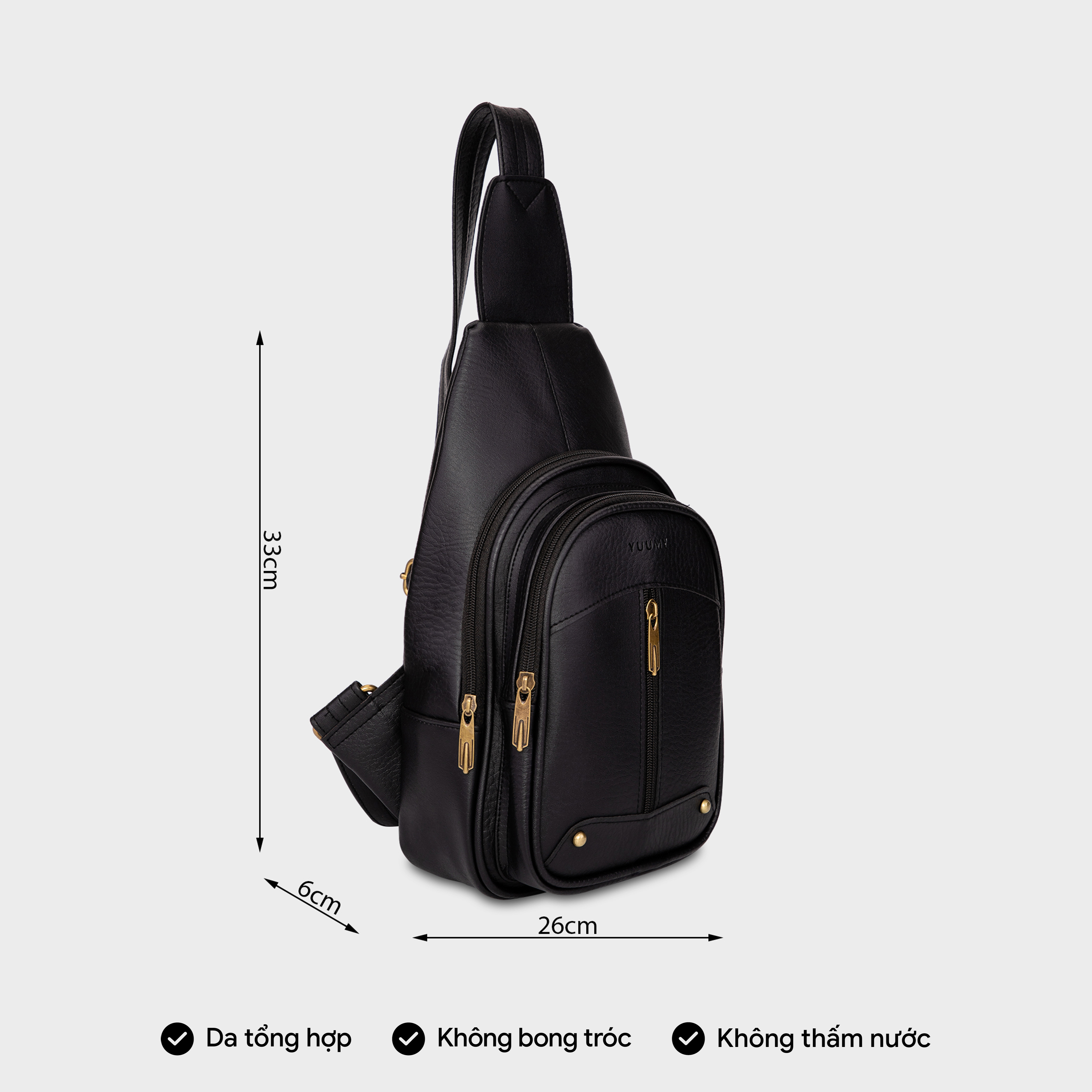 Balo Yuumy (Thời trang nữ đi chơi, đi làm - Balo da YBAC1)