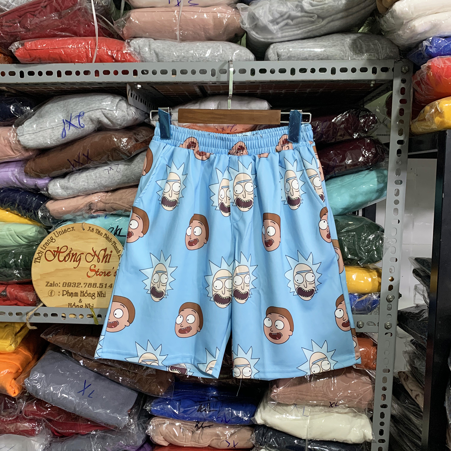 Quần Đùi Hoạt Hình Short Cartoon Oversize Ulzzang Unisex Dáng Rộng - MM