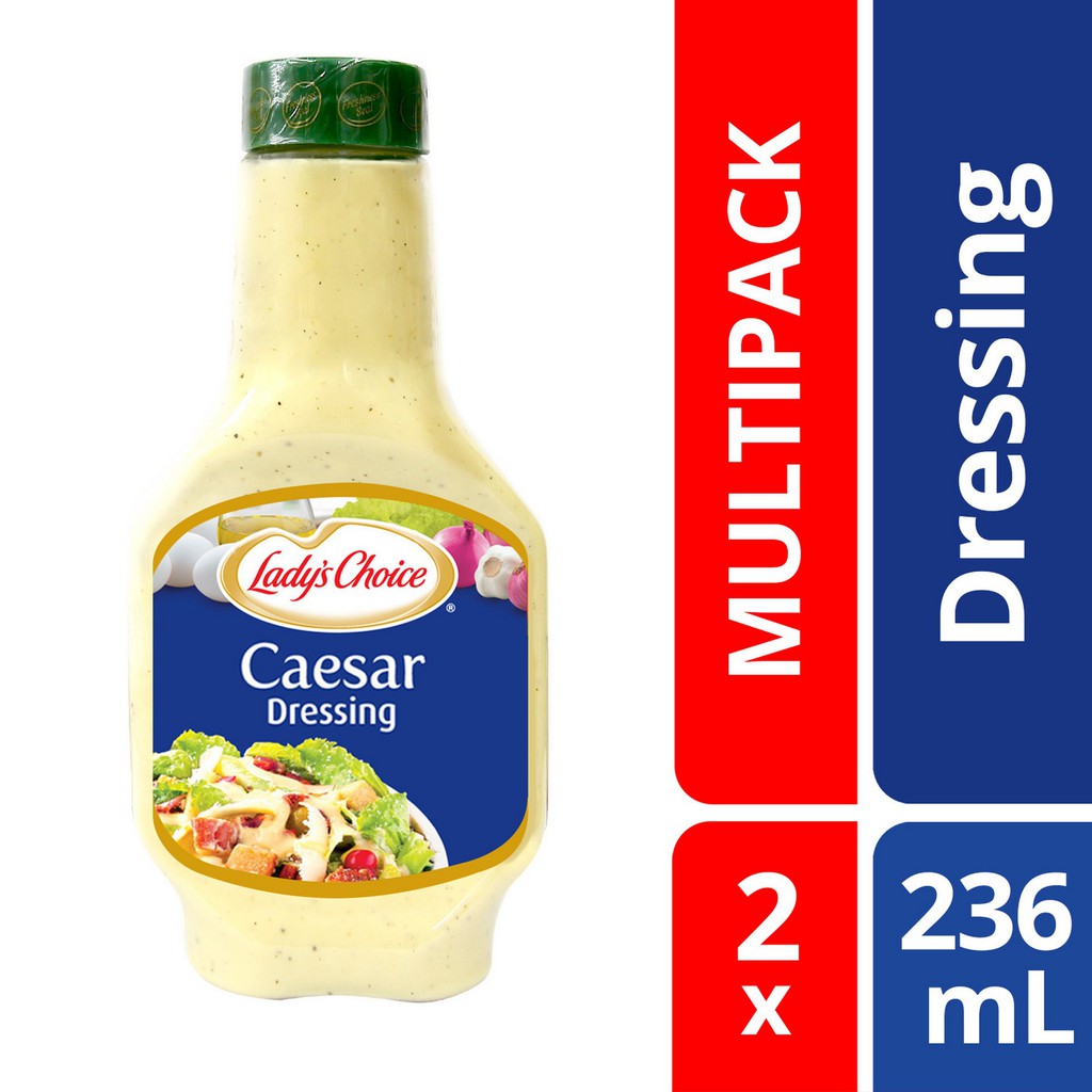 lady's choice caesar salad dressing 2x 236ml lady's choice salad dressing