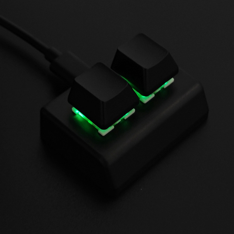 2 Keys Macro Programming Keyboard RGB Mini Keyboard Gaming Drawing Red Switch Custom Keyboard OSU Gaming Keypad
