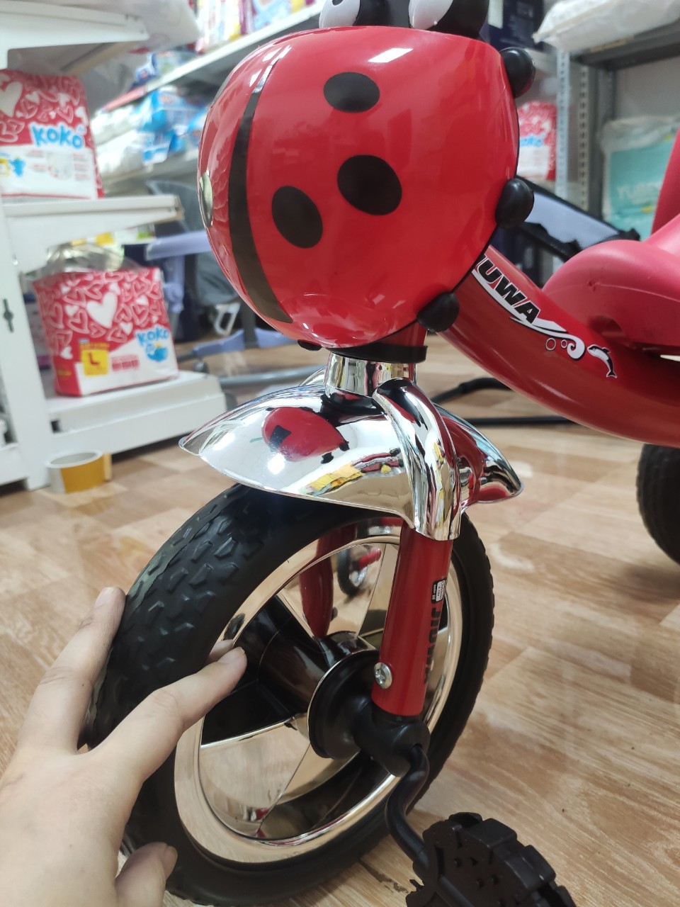 (loại đẹp)Xe đập ba bánh chon bộ bình nước cho bé Senmysan 3b-2