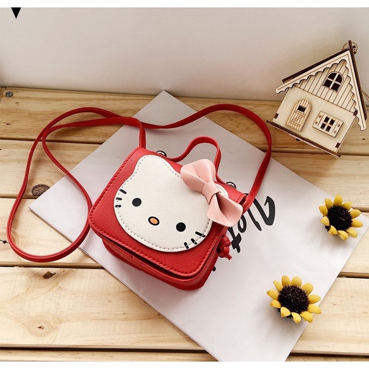 Túi Đeo Chéo Mini Hình Mèo Hello Kitty Cho Bé Gái Chubby Storee