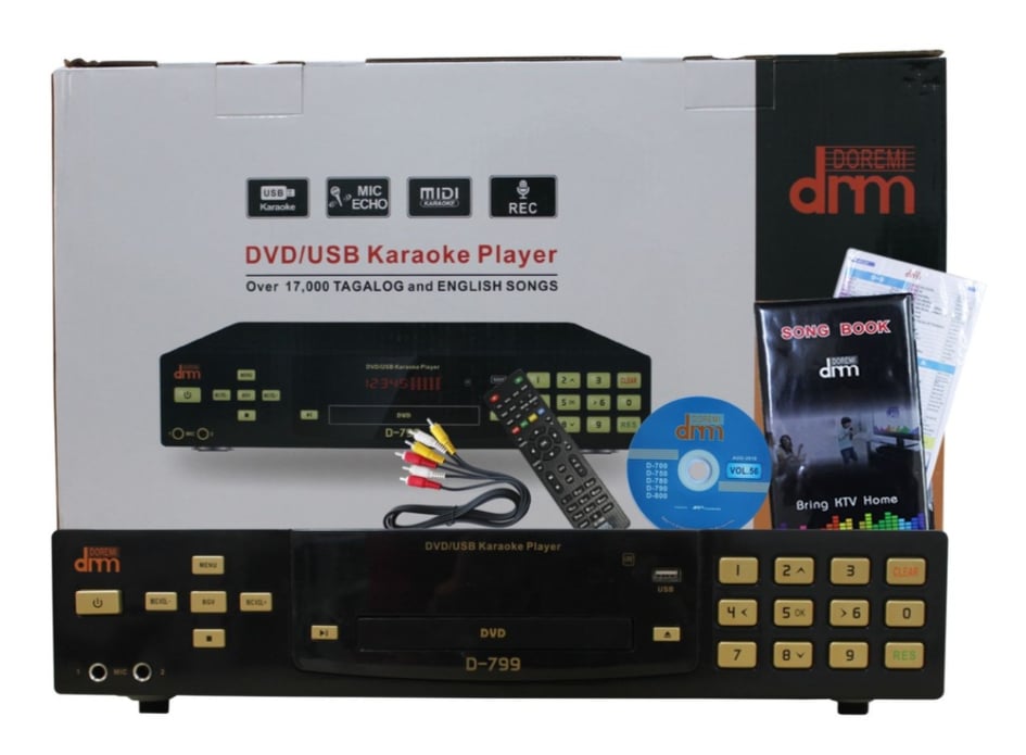 MEGAPRO DOREMI DRM D799 MIDI KARAOKE DVD PLAYER WITH 17,000+++ SONGS
