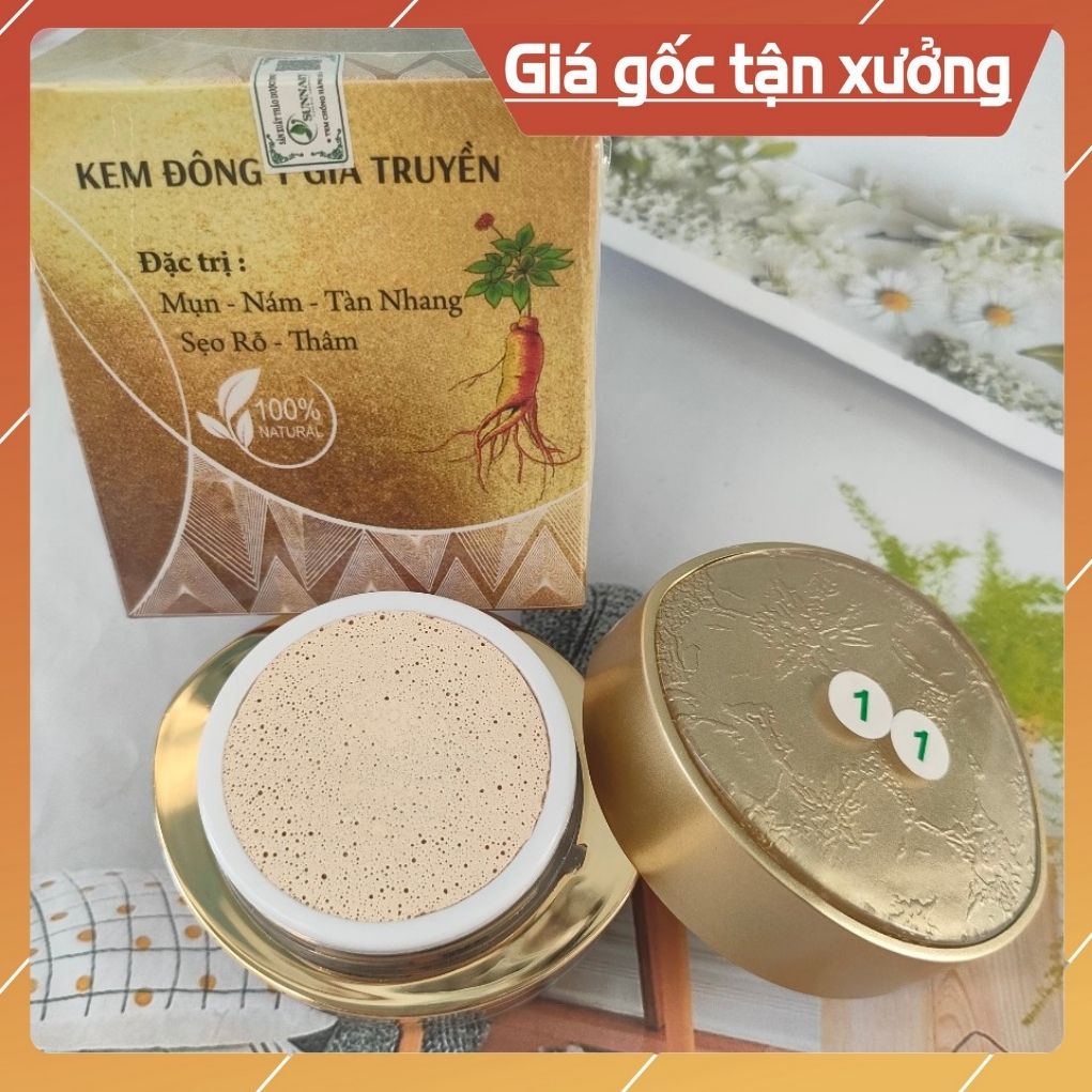 Kem đông y tái tạo 1.1 giúp xóa sạch mụn, thâm, nám, tàn nhang hiệu quả hủ 25gr da hết mụn, hết thâm, nám, tàn nhang