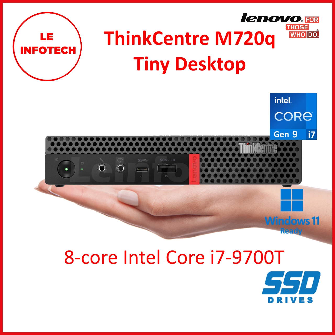 LENOVO ThinkCentre M720q Tiny Desktop 6-cores Intel 8th Gen i7/i5