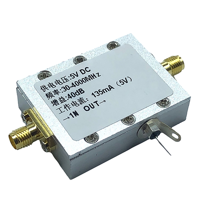 RF Amplifier (30-4000MHz Gain 40DB)Gain Module With Housing Finished ...