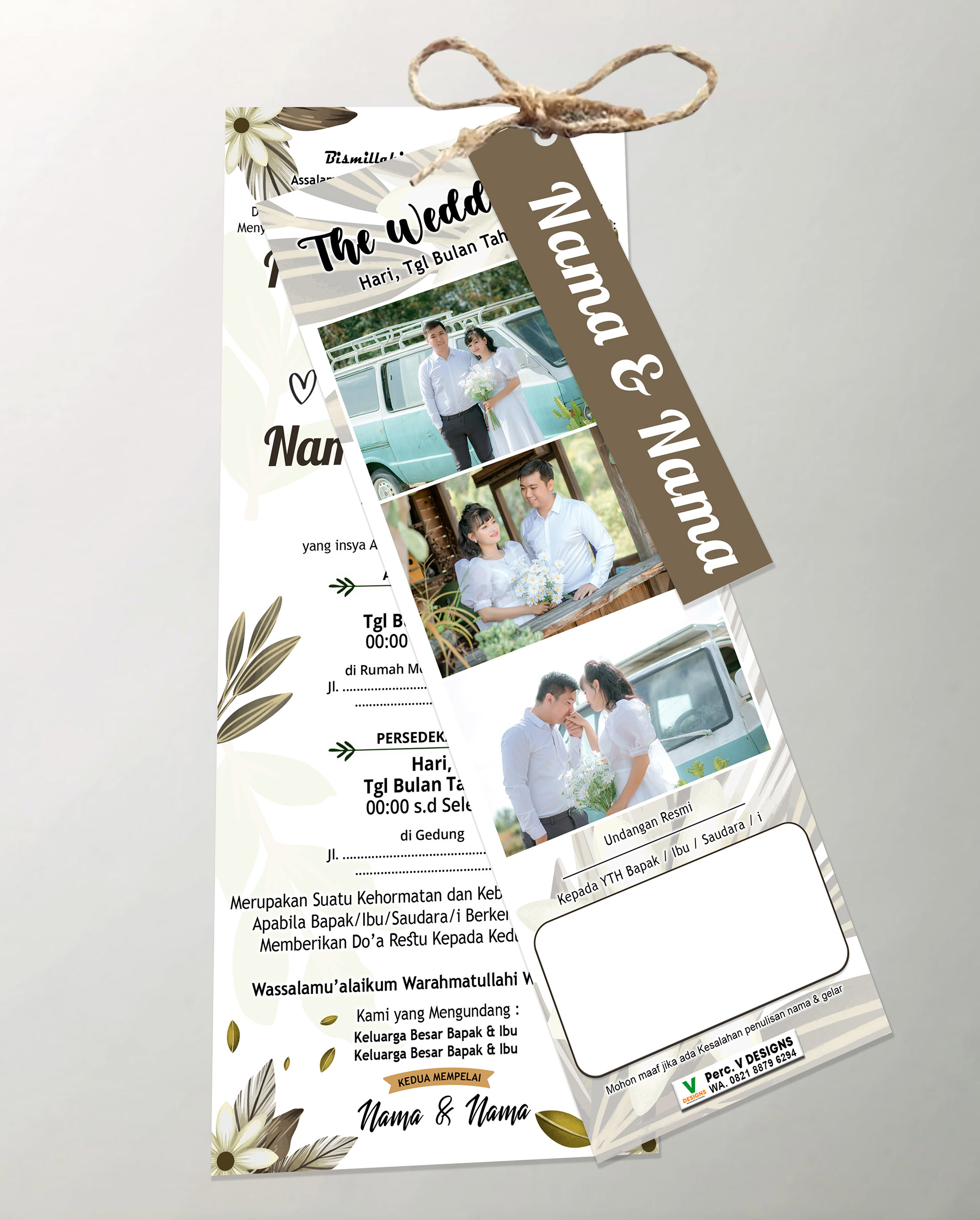Undangan Pernikahan kekinian / Undangan Simpel / Wedding invitation