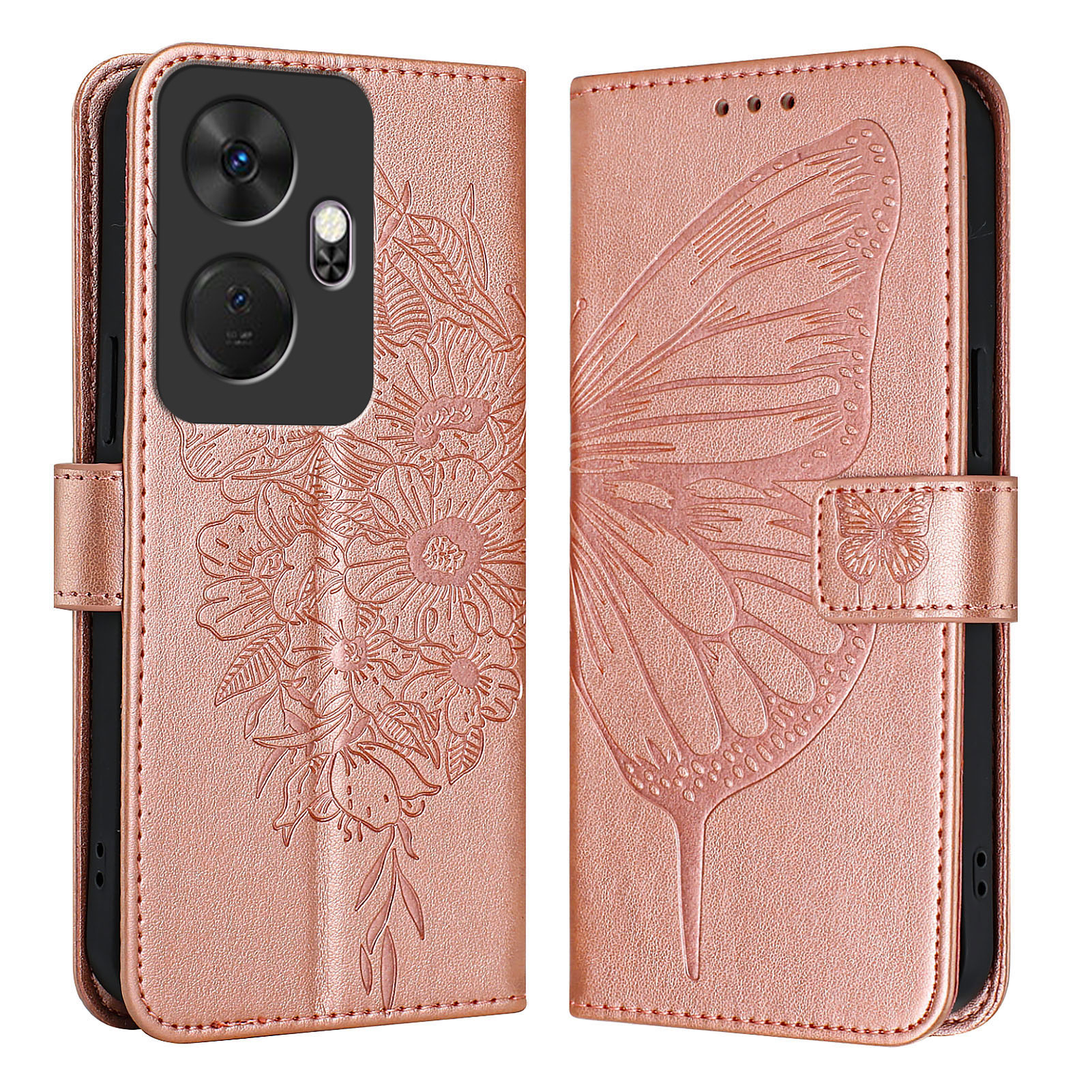 For itel p38 p40 p55 plus Phone case Luxury Wallet Card Slot Flip cover 3D Stand Holder Butterfly Stand Leather case For itel vision 1 pro 3 5 Cover casing HP.