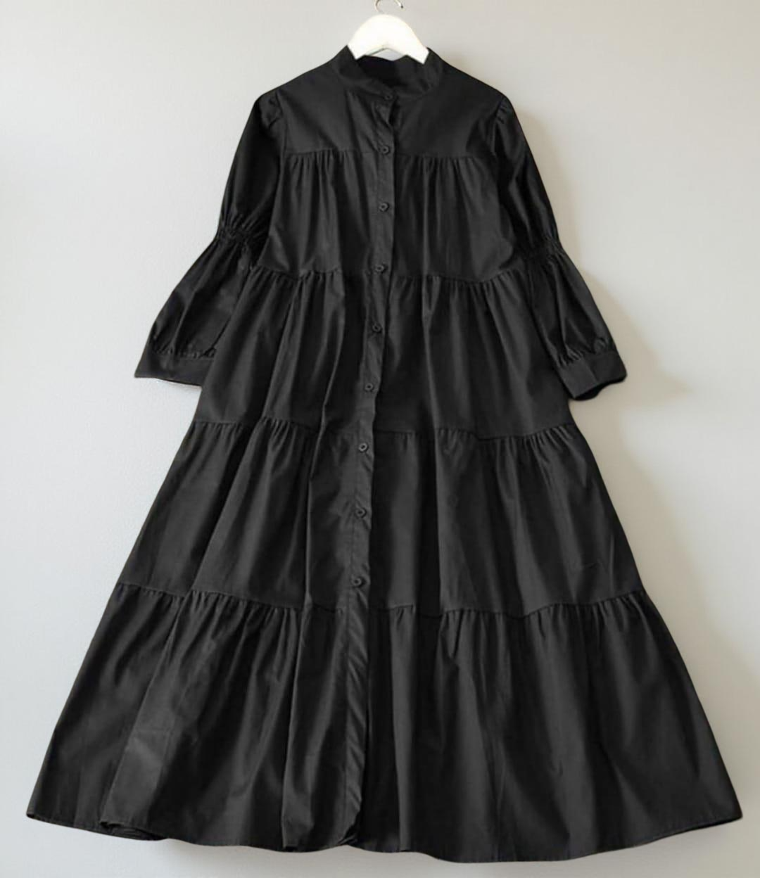 (Winter Season) Trending Panel Style Long Cotton Frock for Winter by Dealistaan. 