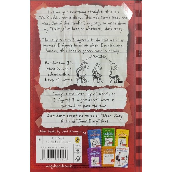 Diary Of A Wimpy Kid - Book 1 (Penguin Books UK)