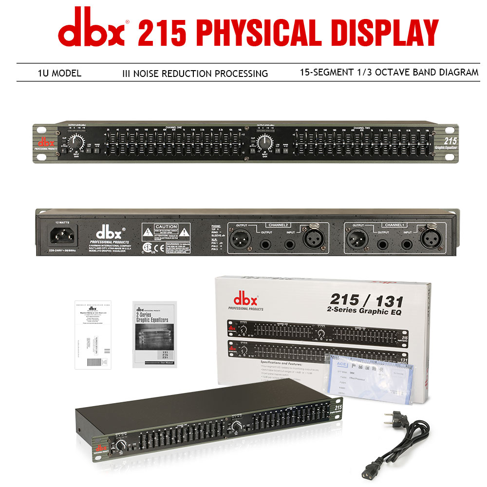 EQUALIZER DBX 215/231/2231 PLUS SUBWOOFER/DBX215 + EQUALISER Lazada