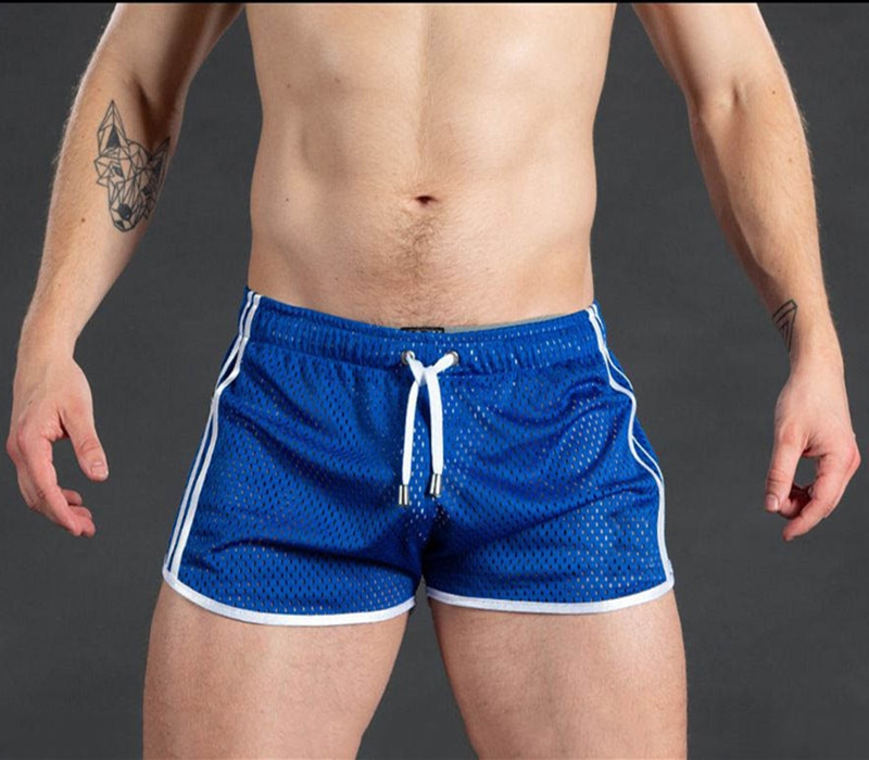 New Arrival New Gym Shorts Men Sport Running Shorts Quick Dry Grid