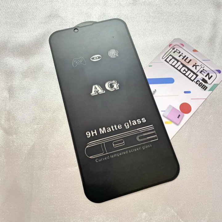 Dán cường lực nhám full màn hình iphone 13 - 13 pro