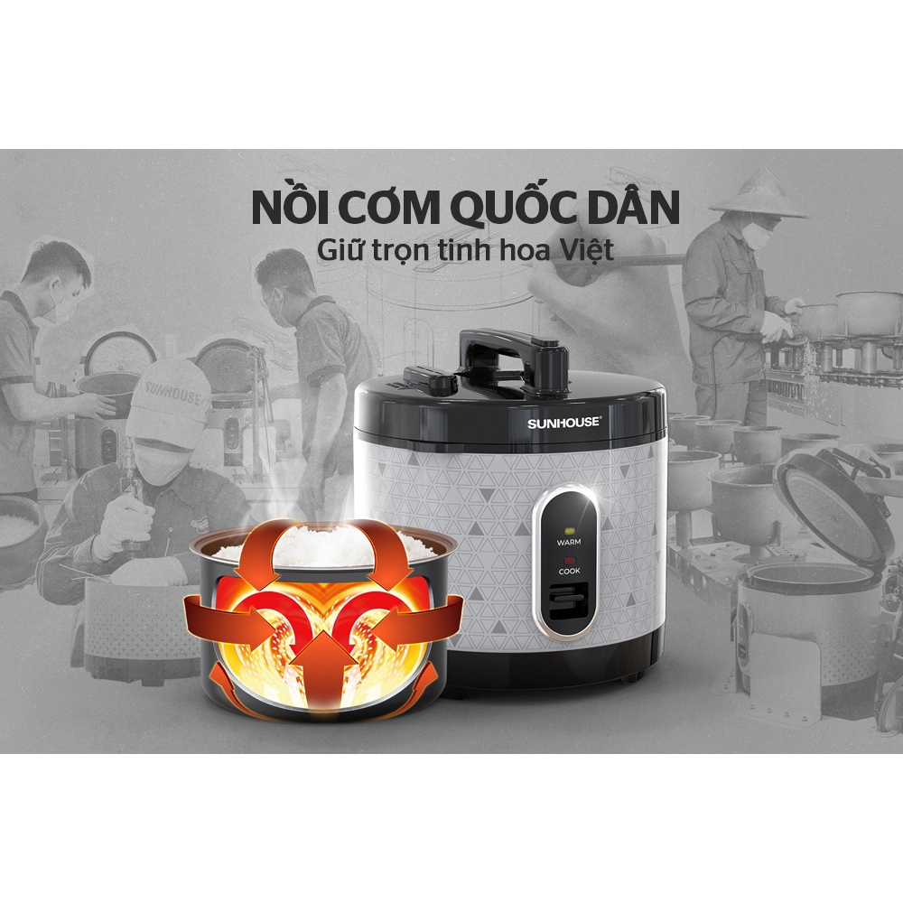 Nồi cơm điện 3l Sunhouse SHD8306