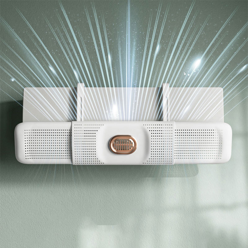 Máy điều hòa tấm rẽ gió baffle phổ Tường Gắn không đục lỗ chống trực tiếp thổi kính chắn gió gió lá chắn tấm rẽ gió