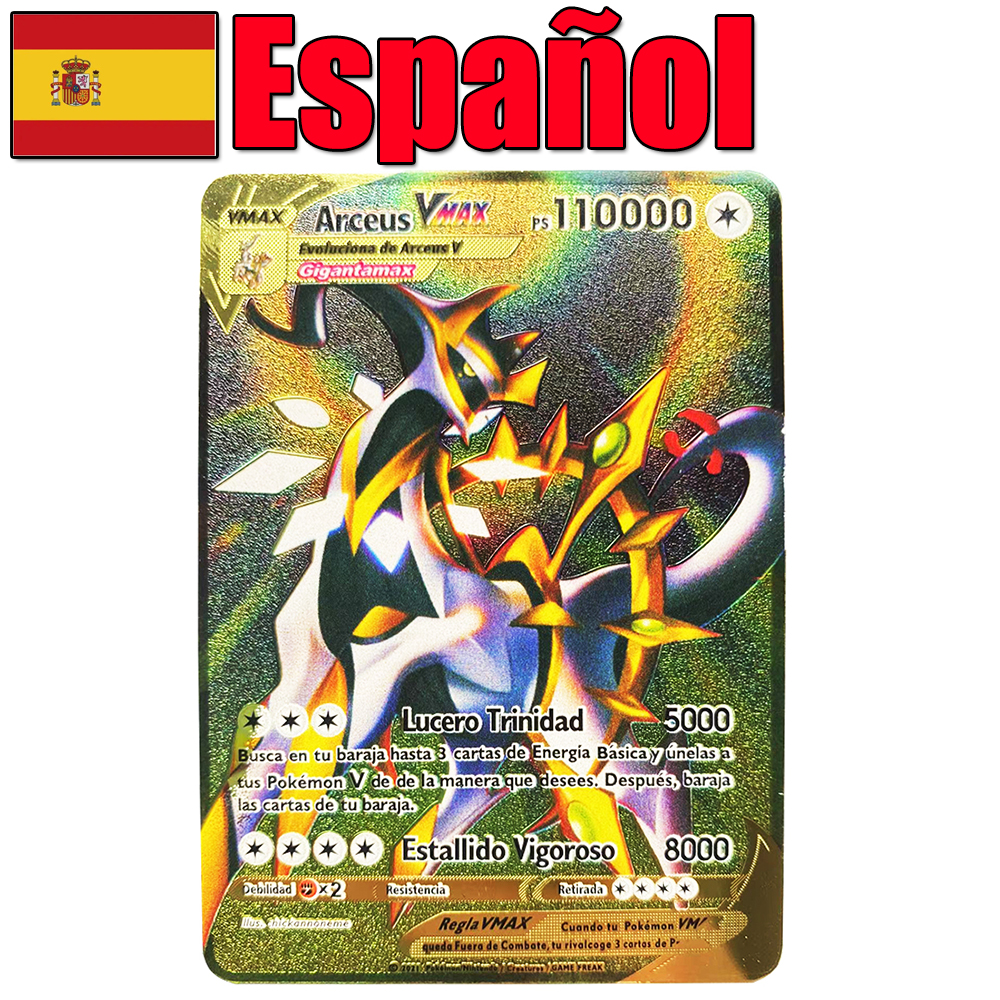 Trick or Treat Alliance MallNew Spanish Pokemon Cards Gold Pokemon Cards Spanish Hard Cards GX Charizard Arzeus Vmax Pack Game Collection | Daraz.com.bd Trick or Treat Alliance MallNew Spanish Pokemon Cards Gold Pokemon Cards Spanish Hard Cards GX Charizard Arzeus Vmax Pack Game Collection | Daraz.com.bd