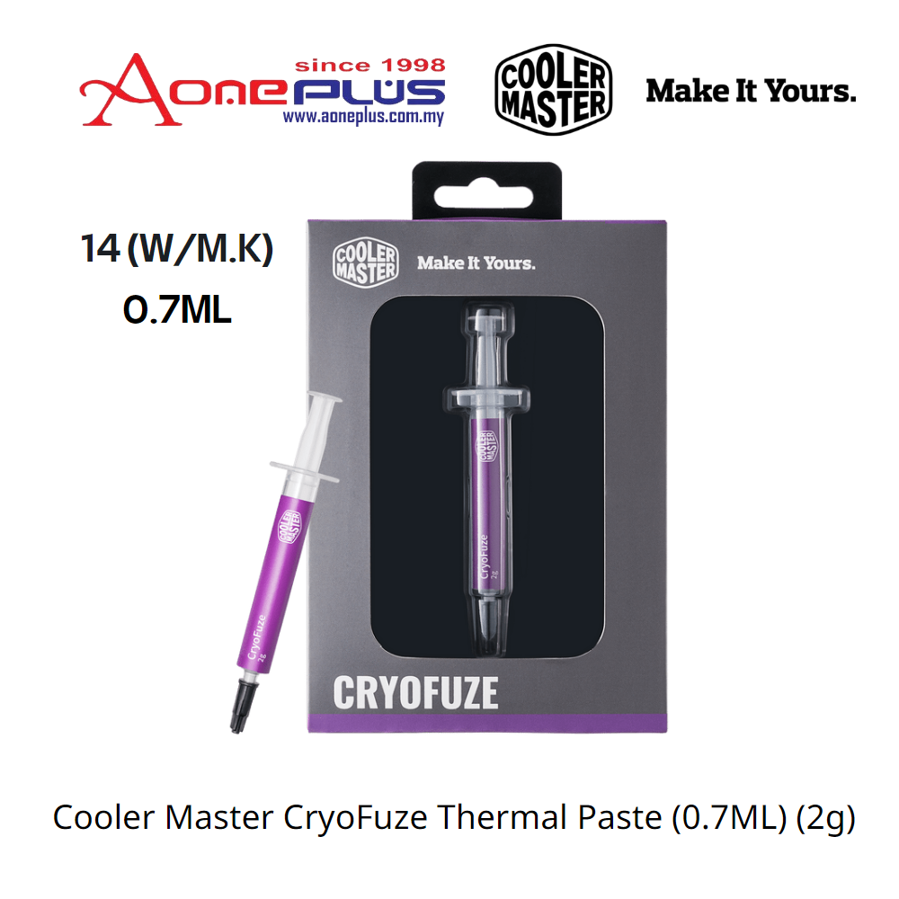 (AONE PLUS SS2) Cooler Master CryoFuze Thermal Paste (0.7ML) (2g) Lazada