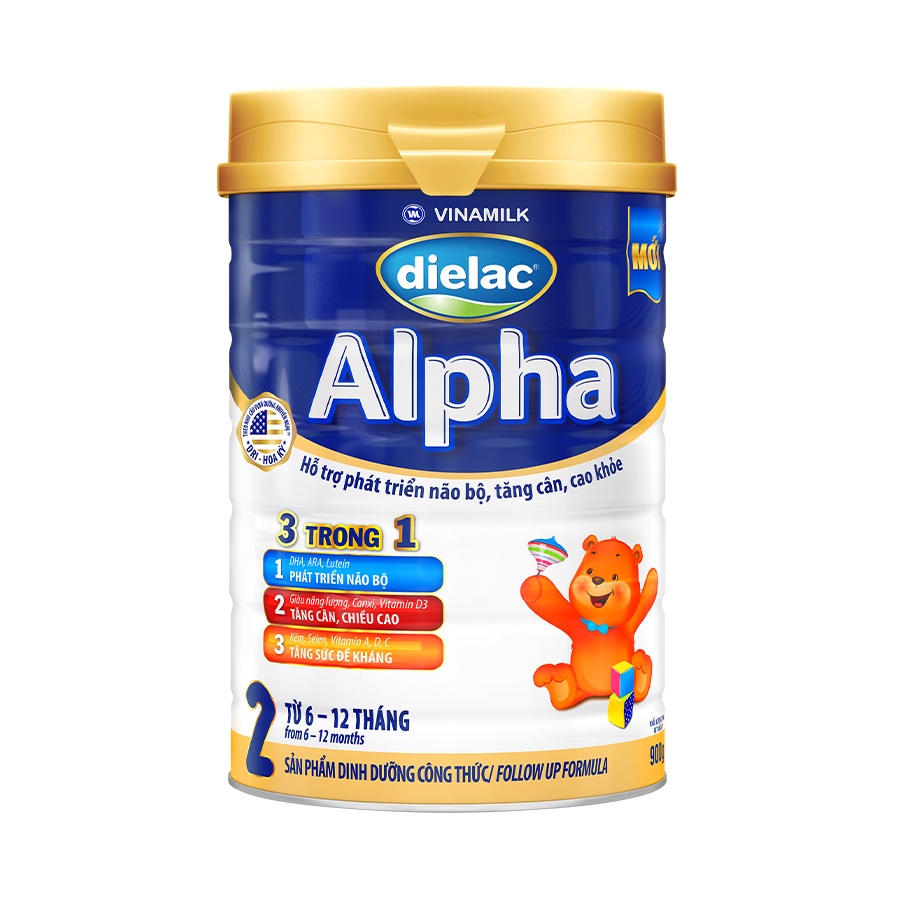 Sữa bột dielac alpha 2 - lon 900g