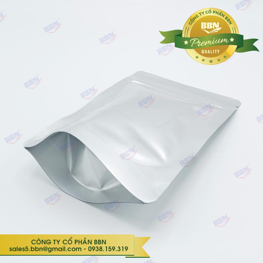 Túi zip đứng 2 mặt bạc 12x17cm TL 100g (kg)