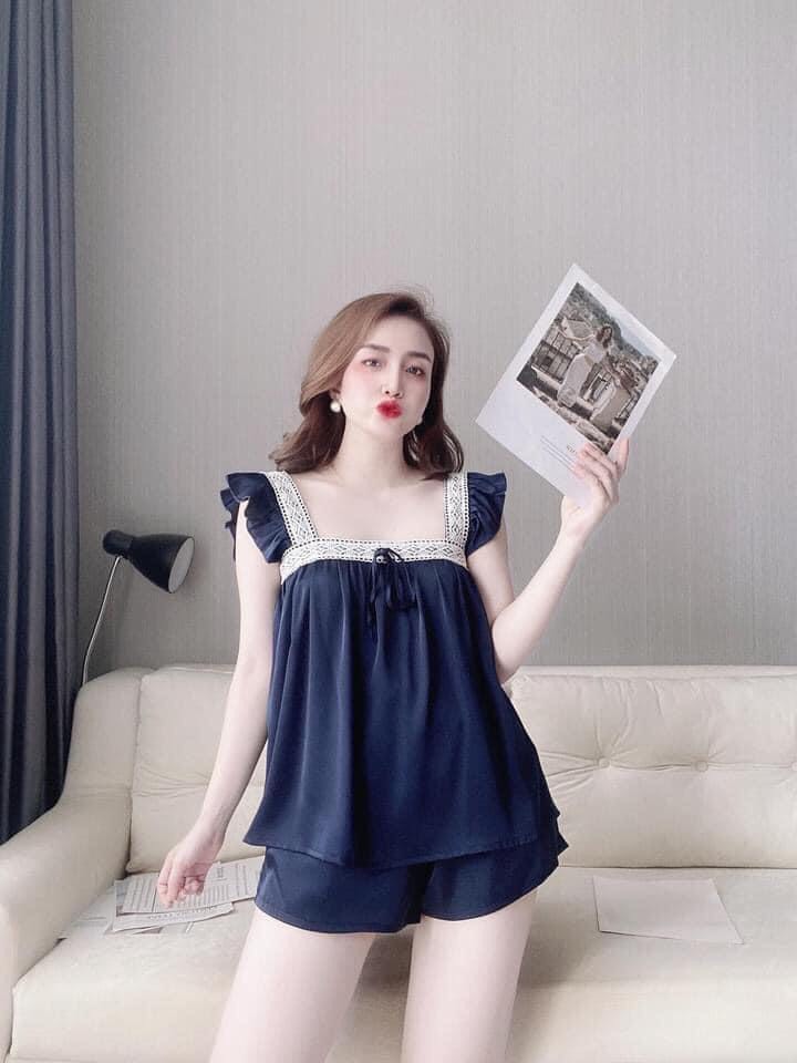 TLL_L08 set đồ ngủ lụa satin cao cấp cực sexy