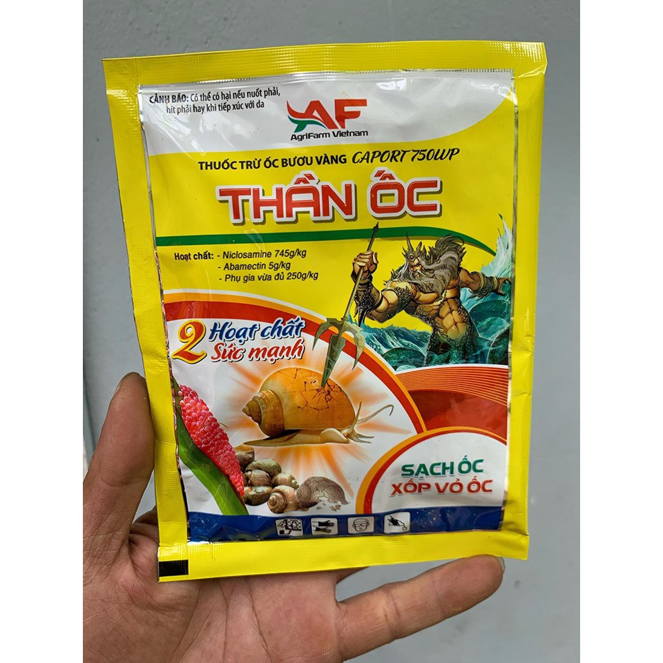 Thuốc trừ ốc sên dạng bột hòa nước phun, gói 18g