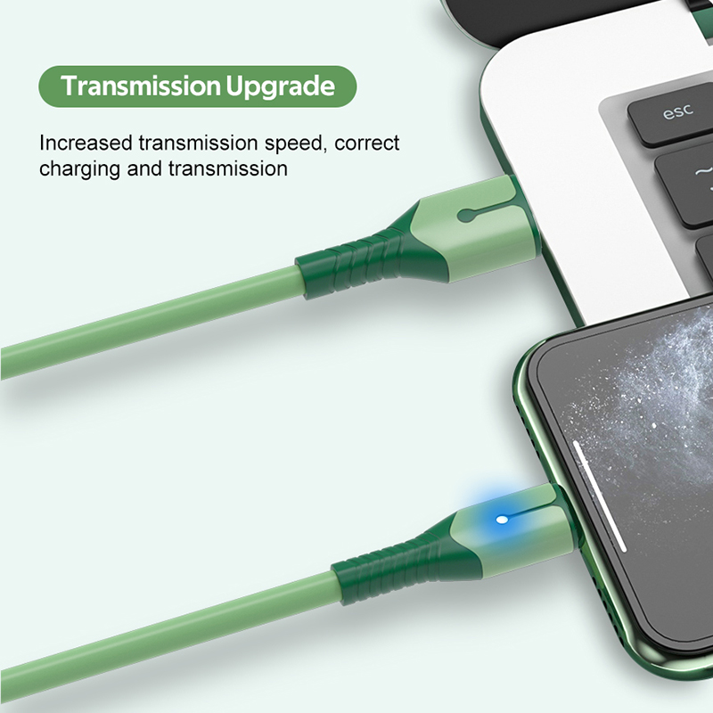 [Hàng có sẵn] Cáp sạc nhanh silicon 5A lỏng Tương thích cho iPhone Android Micro USB Cáp dữ liệu dây sạc Type-C có đèn Led