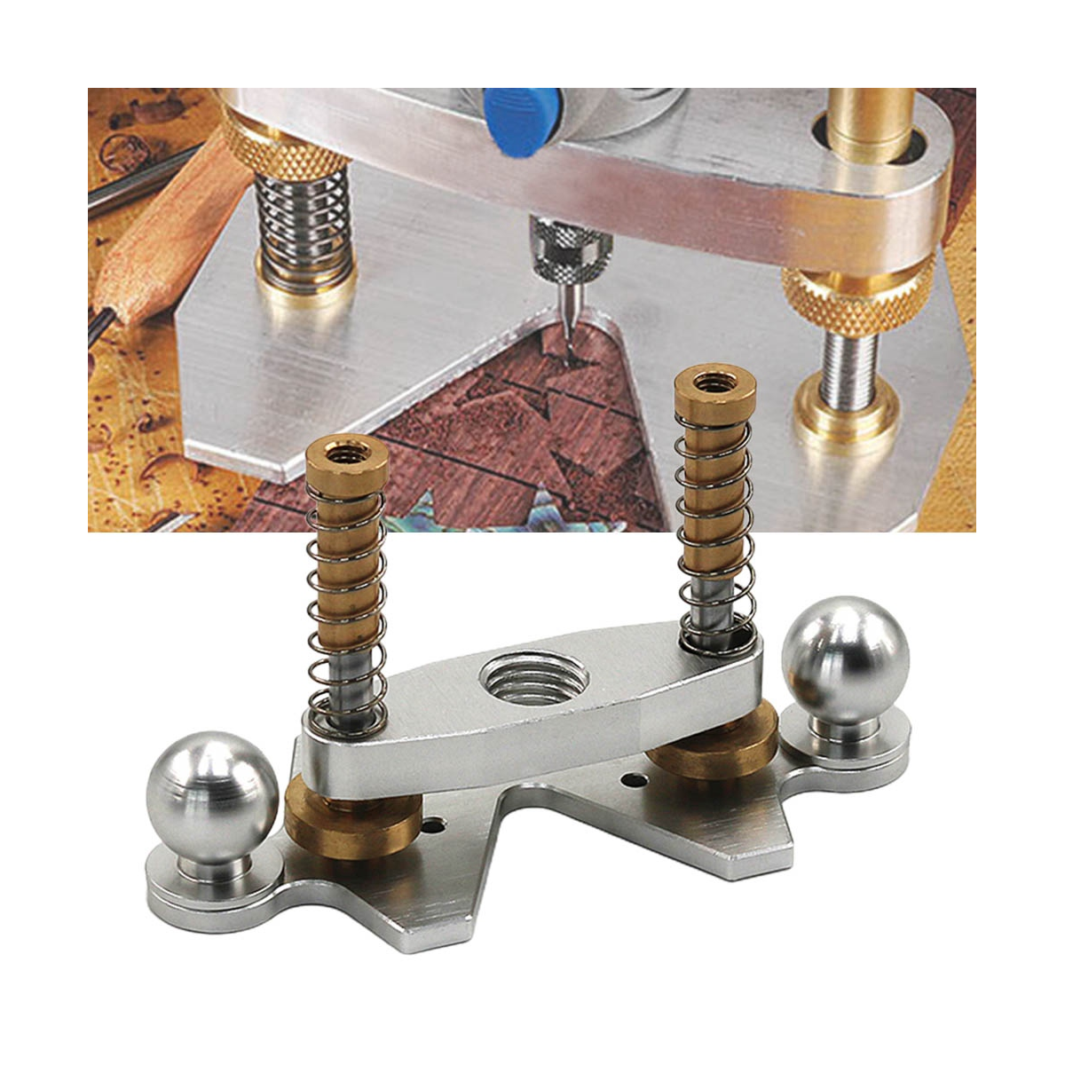 1 Piece Precision Router Base Sound Hole Circular Hole Tool Guitar Luthier Tool (C)