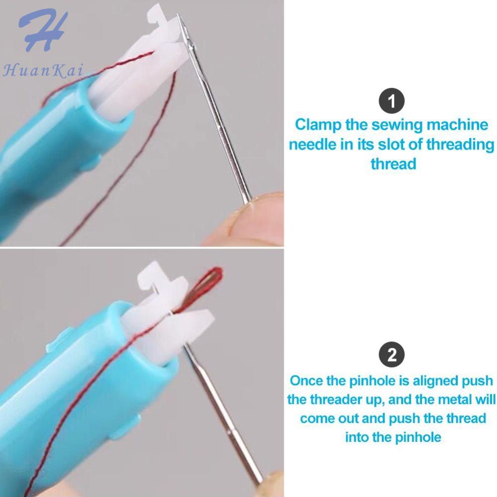 HK Sewing Machine Needle Installation Tool Automatic Threader Inserter Sewing Quick Threader Needle Threading Tool Sewing Accessories