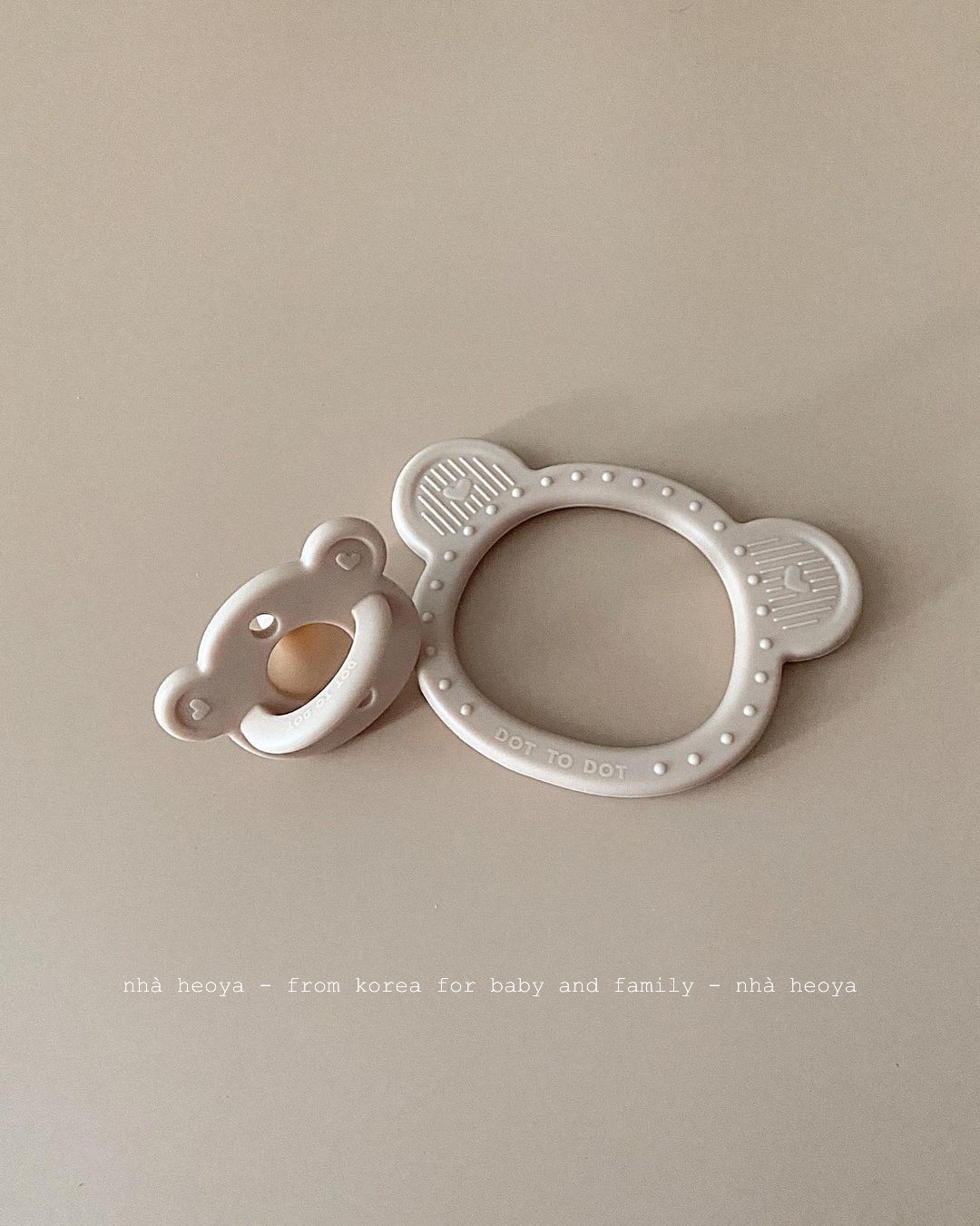 GẶM NƯỚU GẤU SILICONE DOTTODOT MADE IN KOREA