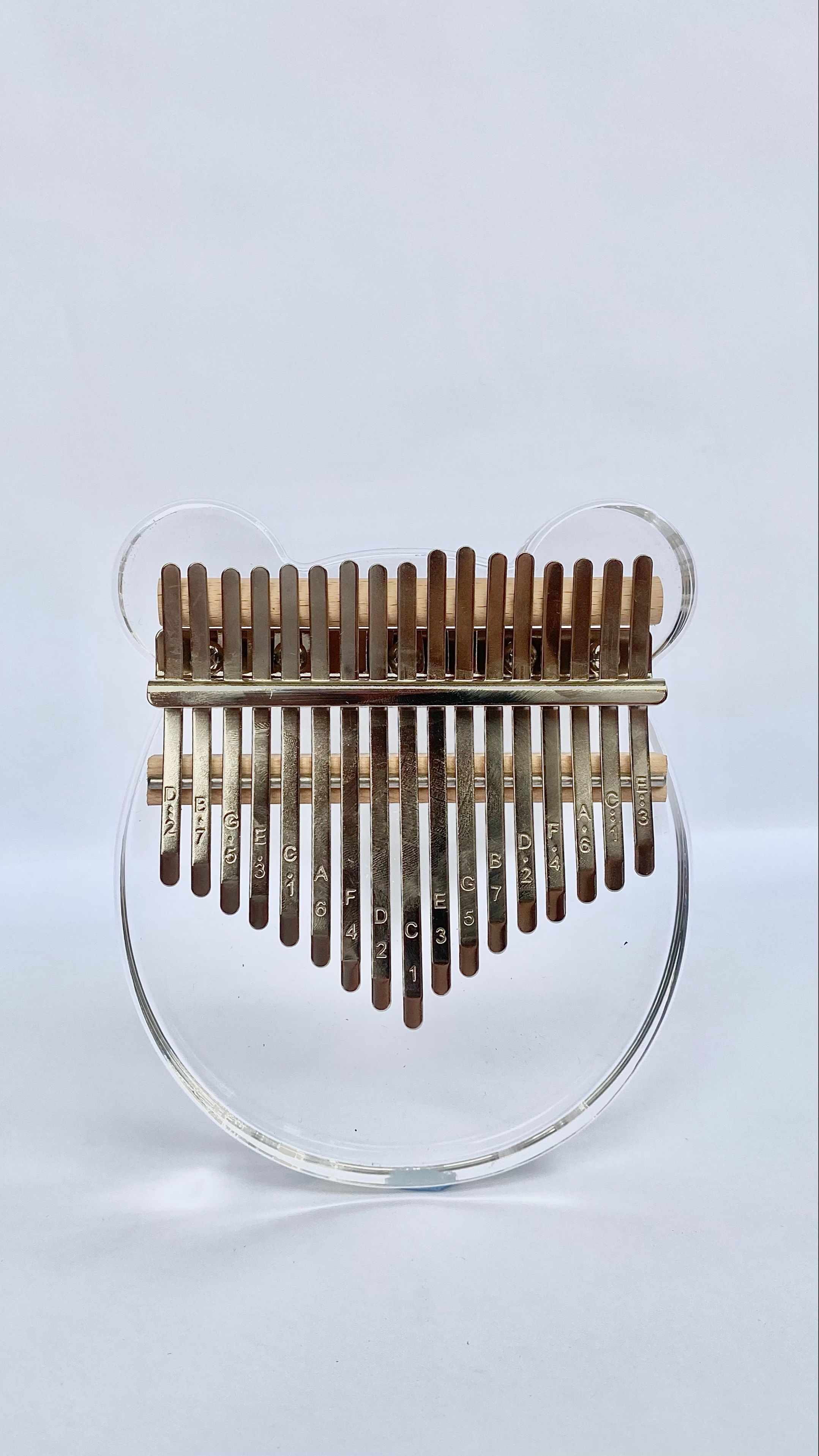 Kalimba Pha Lê 17 Phím Dáng Gấu WOIM