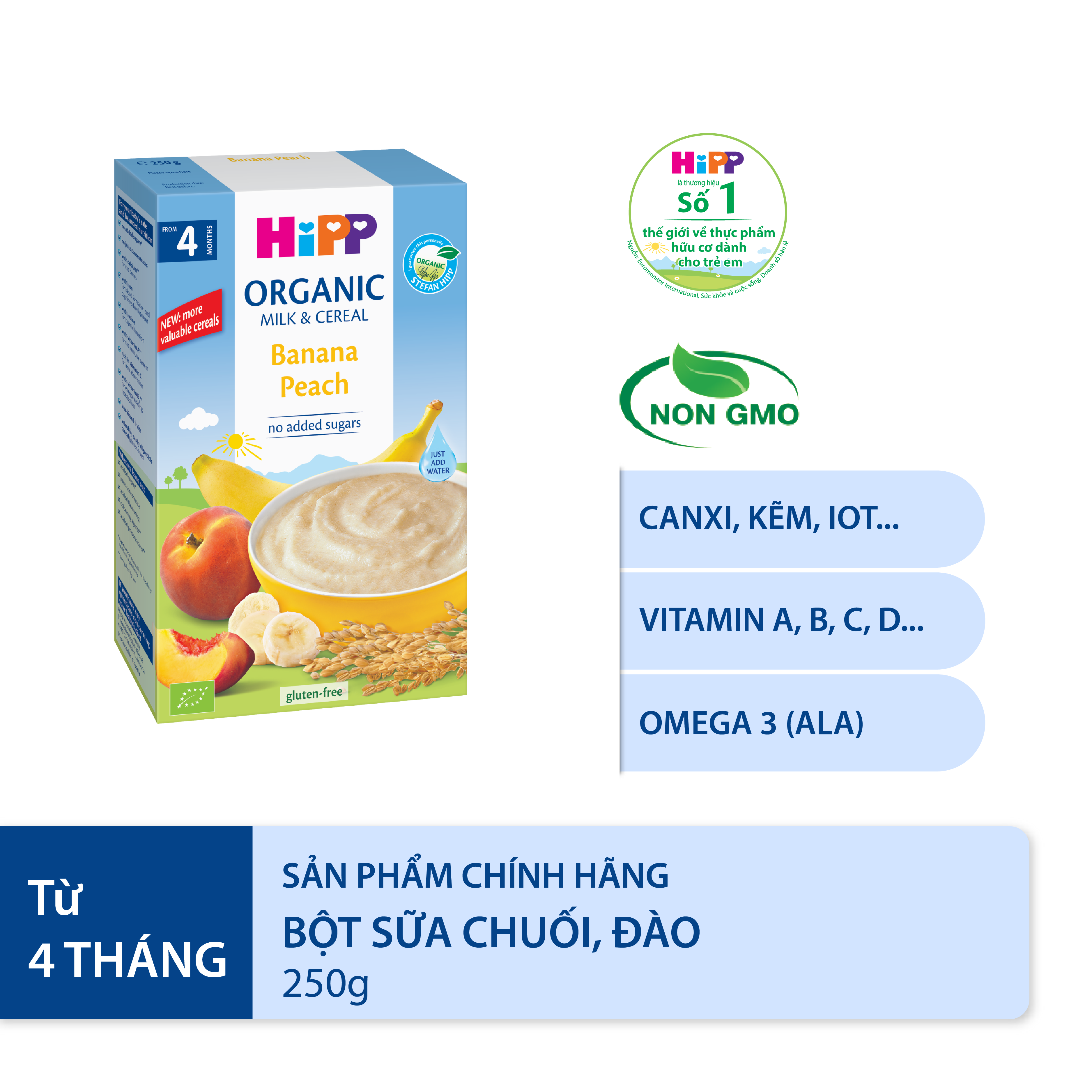Combo ăn dặm HiPP Organic số 2: Phát triển toàn diện