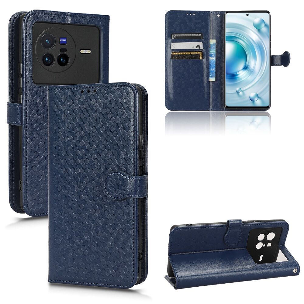 xprmy for VIVO X80 phone case flip wallet PU leather casing shockproof bracket back cover.