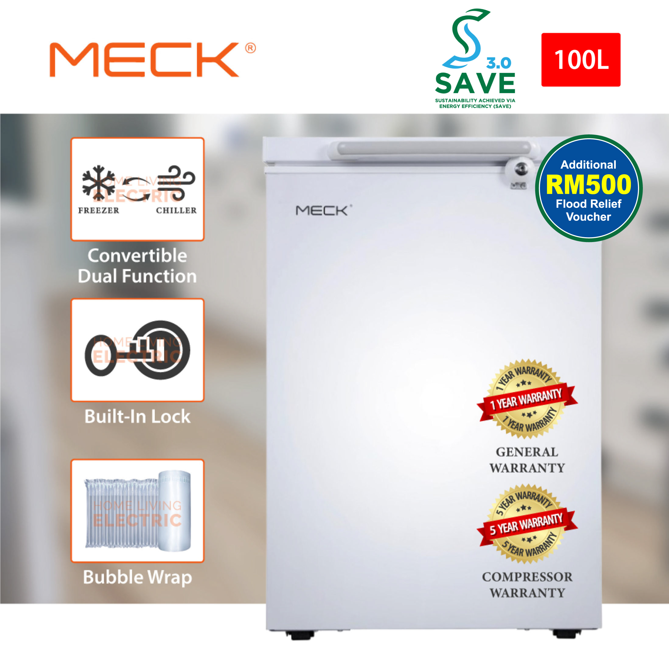 meck freezer 100l