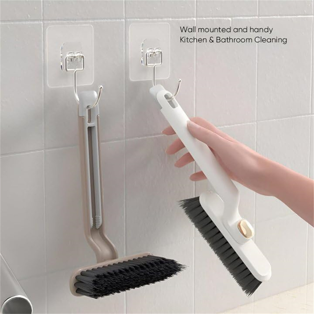 Kebidumei Multi-Function Rotating Crevice Cleaning Brush Kitchen Toilet Tile Joints Dead Angle Crevice Gap Cleaner Brush for Shower Floor